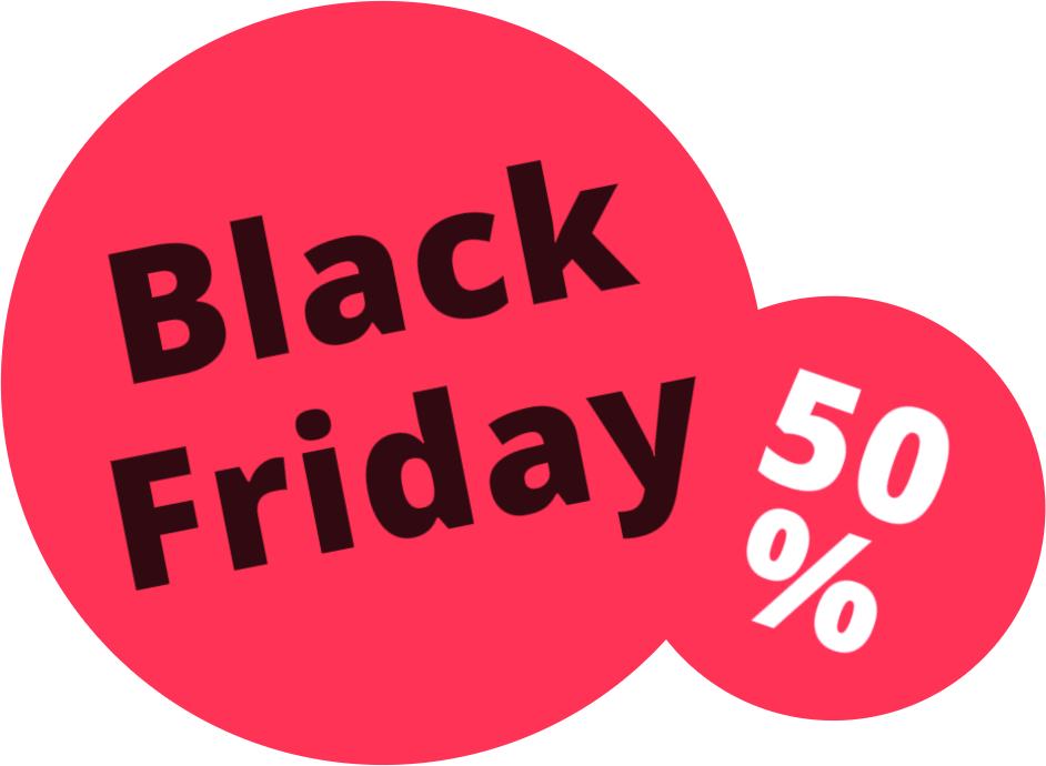 Black Friday 50%